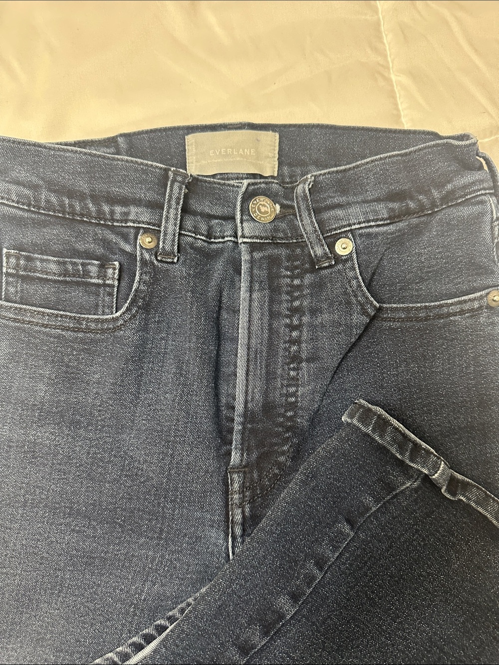 Everlane Indigo slim boot cut jeans